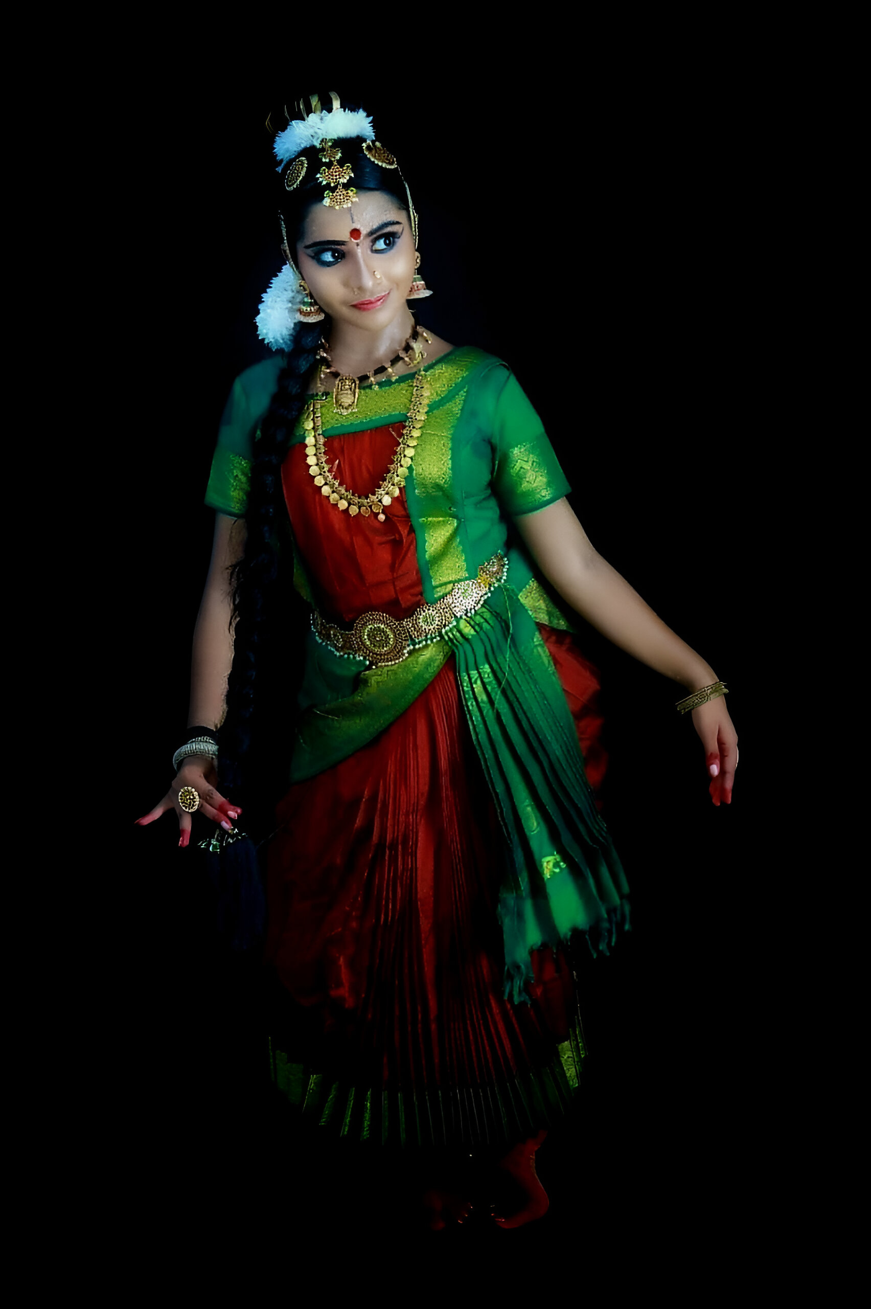 Kuchipudi dancer